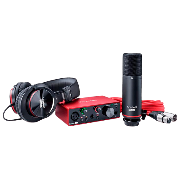 Аудио интерфейс Focusrite Scarlett Solo 3rd Gen Studio 192 кГц/ 20 Гц - 20 кГц/ Красный photo 1