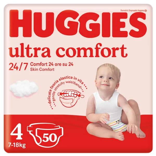 Подгузники для детей Huggies Ultra Comfort Jumbo 4 7 - 18 кг/ 50 шт. photo 1