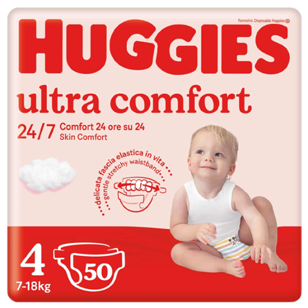 Подгузники для детей Huggies Ultra Comfort Jumbo 4 7 - 18 кг/ 50 шт. photo 1