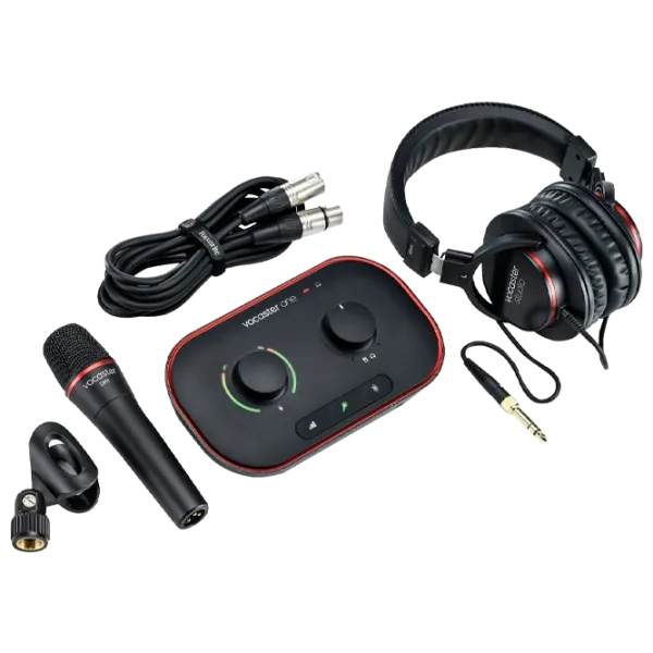 Аудио интерфейс Focusrite Vocaster One Studio Kit 20 Гц - 20 кГц/ Черный photo 1