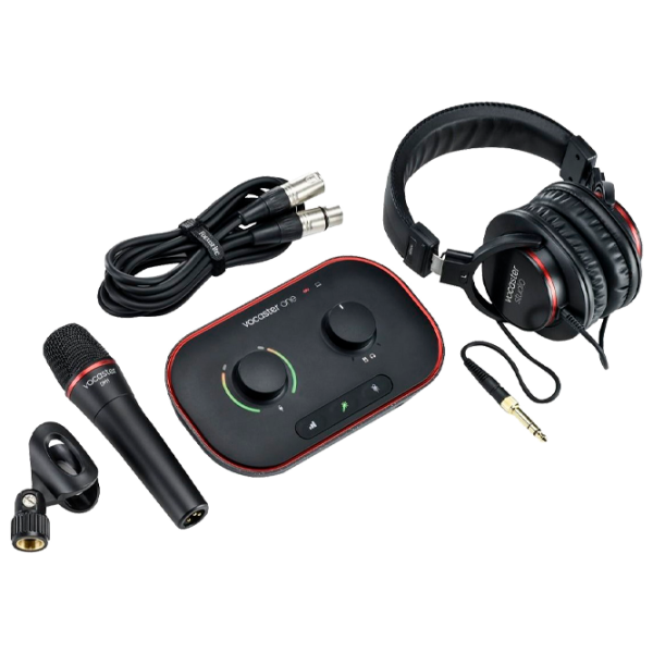 Аудио интерфейс Focusrite Vocaster One Studio Kit 20 Гц - 20 кГц/ Черный photo 1