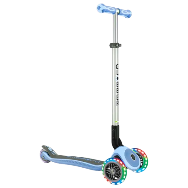 Trotinetă pentru copii cu trei roți Globber Primo Foldable Premium (7240-002) 50 kg/ Blue photo 1 Trotinetă pentru copii cu trei roți Globber Primo Foldable Premium (7240-002) 50 kg/ Blue photo 1