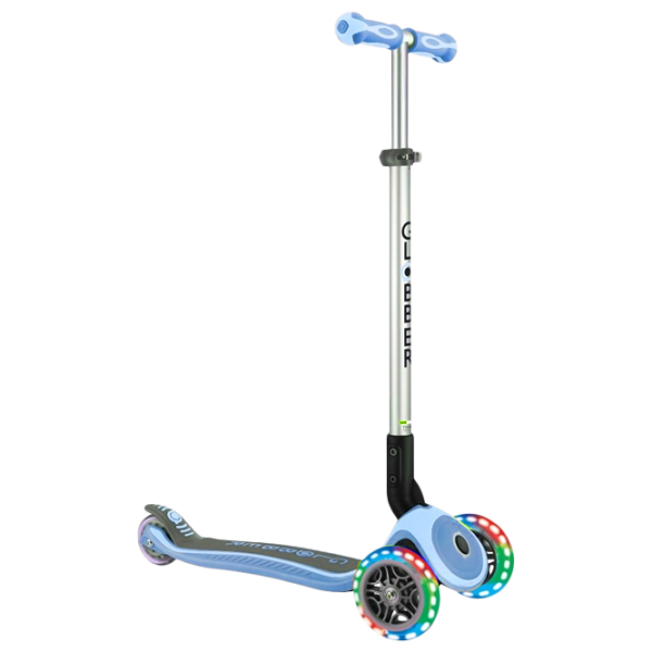 Trotinetă pentru copii cu trei roți Globber Primo Foldable Premium (7240-002) 50 kg/ Blue photo 1 Trotinetă pentru copii cu trei roți Globber Primo Foldable Premium (7240-002) 50 kg/ Blue photo 1