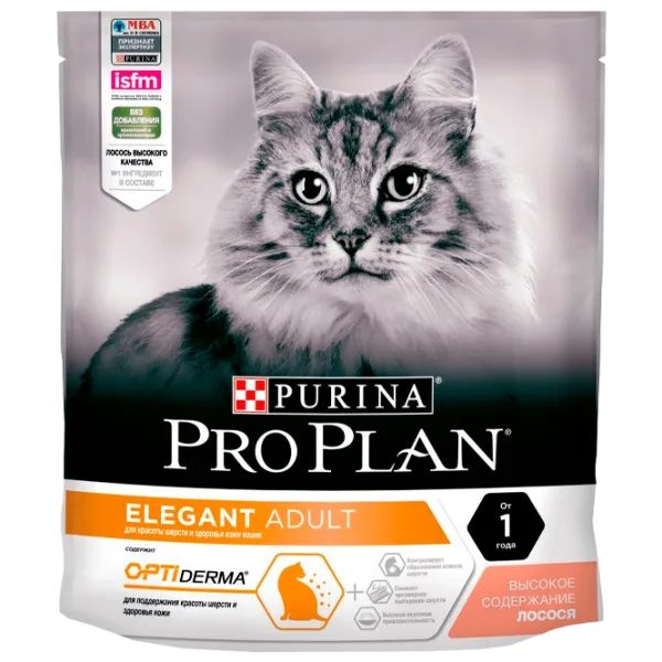 Корм для кошек сухой Purina Pro Plan Elegant 7320 0.4 кг/ Лосось photo 1