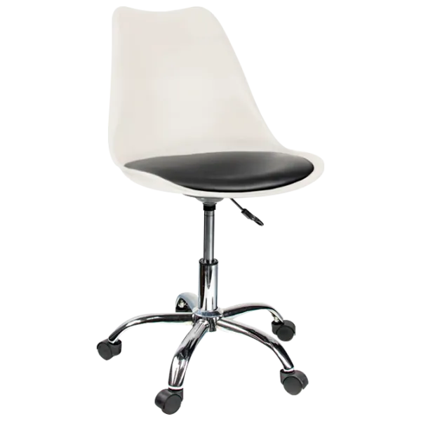 Scaun de birou Jumi IGER Polipropilenă/ White Black photo 1