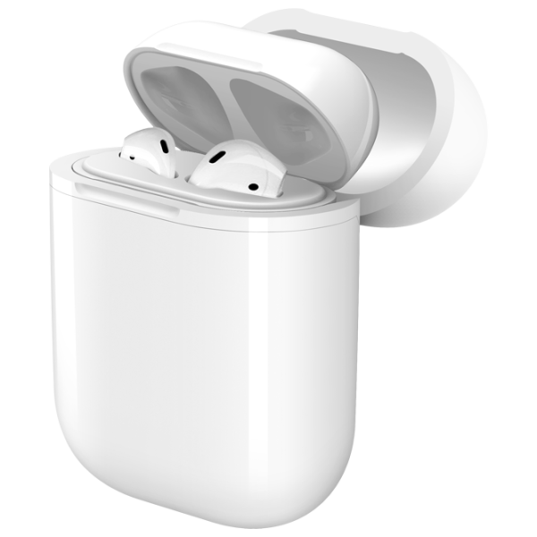 Husă pentru căști Apple Airpods (A5) Apple/ Silicon/ White photo 1