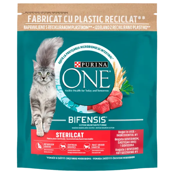 Корм для кошек сухой Purina One Sterilcat 73111 0.8 кг/ Говядина, пшеница photo 1 Корм для кошек сухой Purina One Sterilcat 73111 0.8 кг/ Говядина, пшеница photo 1