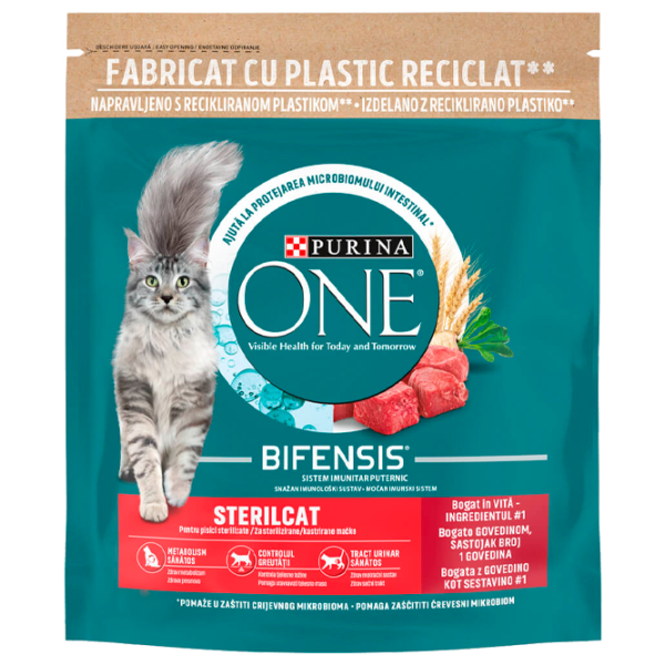 Корм для кошек сухой Purina One Sterilcat 73111 0.8 кг/ Говядина, пшеница photo 1 Корм для кошек сухой Purina One Sterilcat 73111 0.8 кг/ Говядина, пшеница photo 1