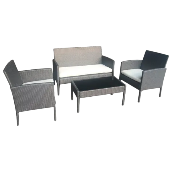 Set mobilă terasă Green Bay Rennes Ratan artificial/ Rattan artificial/ Gray photo 1