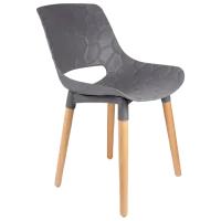Scaun de bucătărie Jumi Davis Polipropilenă/ Gray Stejar sonoma