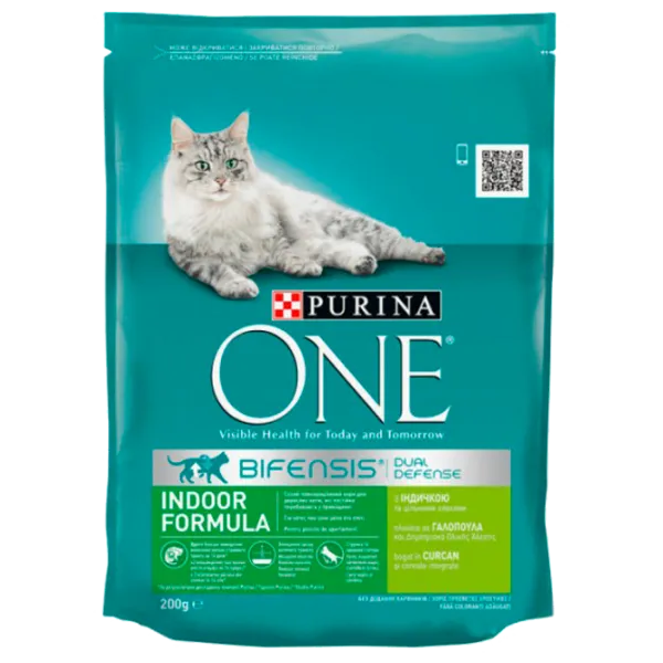 Корм для кошек сухой Purina One Indoor Formula 73012 0.2 кг/ Индейка photo 1