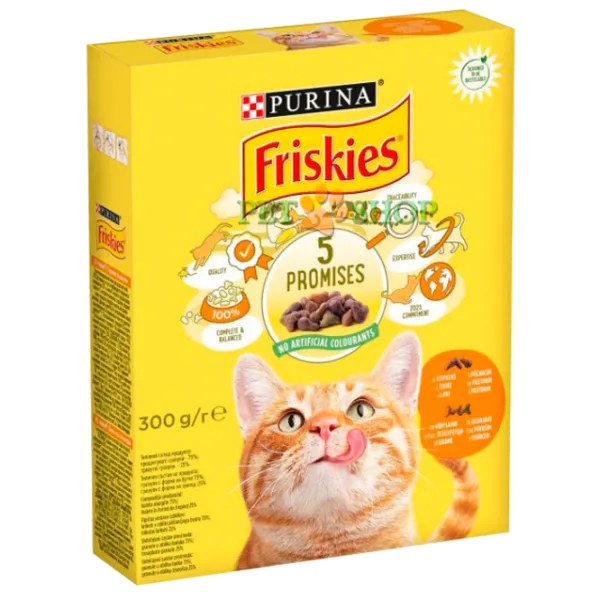 Корм для кошек сухой Purina Friskies 72851 0.3 кг/ Курица, овощи photo 1 Корм для кошек сухой Purina Friskies 72851 0.3 кг/ Курица, овощи photo 1