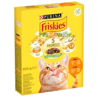Hrană pentru pisici uscată Purina Friskies 72851 0.3 kg/ Găină, legume