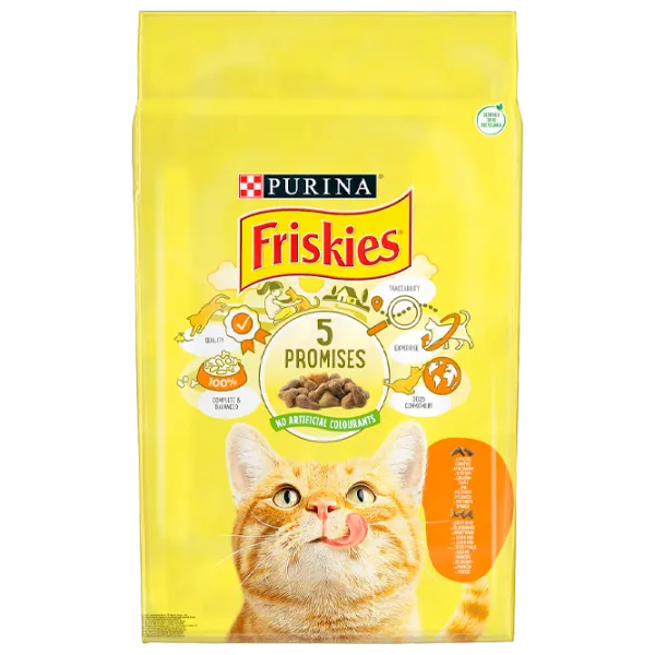 Корм для кошек сухой Purina Friskies 72852 0.3 кг/ Курица, овощи photo 1 Корм для кошек сухой Purina Friskies 72852 0.3 кг/ Курица, овощи photo 1