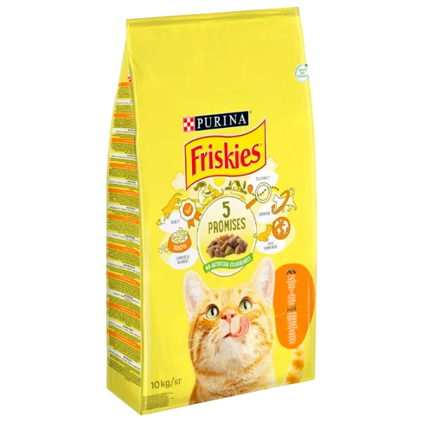 Корм для кошек сухой Purina Friskies 72821 10 кг/ Курица, овощи photo 1 Корм для кошек сухой Purina Friskies 72821 10 кг/ Курица, овощи photo 1
