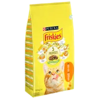 Hrană pentru pisici uscată Purina Friskies 72821 10 kg/ Găină, legume