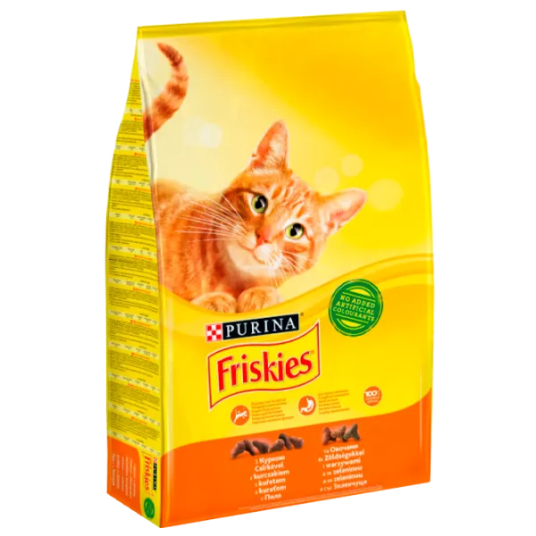Корм для кошек сухой Purina Friskies 72825 1.5 кг/ Мясо, курица, овощи photo 1 Корм для кошек сухой Purina Friskies 72825 1.5 кг/ Мясо, курица, овощи photo 1