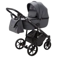 Детская коляска Adamex Bibione Delux SA-5/ Тёмно-серый