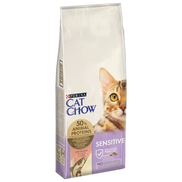 Корм для кошек сухой Purina Cat Chow Special Sensitive 72591 15 кг/ Лосось photo 1 Корм для кошек сухой Purina Cat Chow Special Sensitive 72591 15 кг/ Лосось photo 1