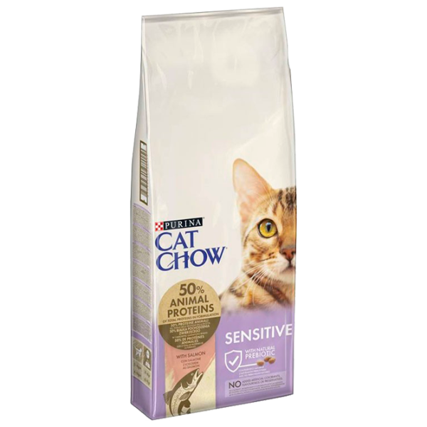 Корм для кошек сухой Purina Cat Chow Special Sensitive 72591 15 кг/ Лосось photo 1 Корм для кошек сухой Purina Cat Chow Special Sensitive 72591 15 кг/ Лосось photo 1