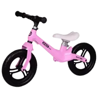 Беговел Malipen Race Max 12" Магниевый сплав/ Розовый Черный