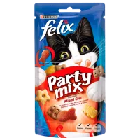 Hrană pentru pisici uscată Purina Felix Party Mix Mixed Grill 72741 0.06 kg/ Vită, găină, somon