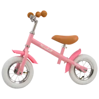 Беговел Milly Mally Marshall Air 10" Сталь/ Розовый Белый