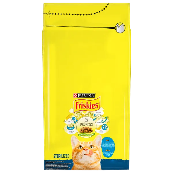 Корм для кошек сухой Purina Friskies Sterile 72902 0.27 кг/ Лосось, овощи photo 1 Корм для кошек сухой Purina Friskies Sterile 72902 0.27 кг/ Лосось, овощи photo 1
