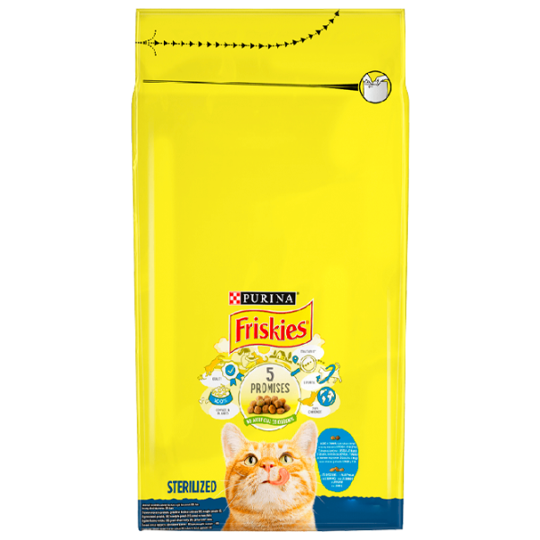 Корм для кошек сухой Purina Friskies Sterile 72902 0.27 кг/ Лосось, овощи photo 1 Корм для кошек сухой Purina Friskies Sterile 72902 0.27 кг/ Лосось, овощи photo 1