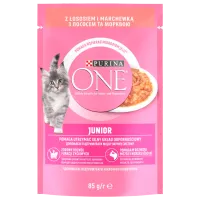 Hrană pentru pisici umedă Purina One Junior 73021 85 g/ Somon, morcov