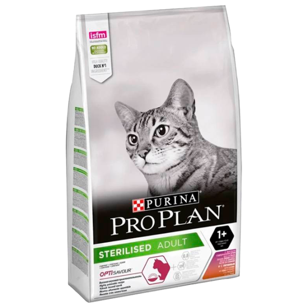 Корм для кошек сухой Purina Pro Plan Sterile 73294 10 кг/ Утка, печень photo 1