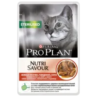 Корм для кошек влажный Purina Pro Plan Sterile 73281 85 г/ Говядина