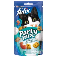 Hrană pentru pisici uscată Purina Felix Party Ocean Mix 72742 0.06 kg/ Somon, pollock, păstrăv