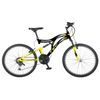 Велосипед Belderia Tec Master 20" Сталь/ Черный Желтый