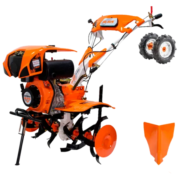 Motocultor Ruris 650KSD + roți 4.00*8 + freză + rariță 4 timpi/ Motorină photo 1