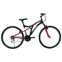 Велосипед Belderia Tec Master 26" Сталь/ Черный Красный