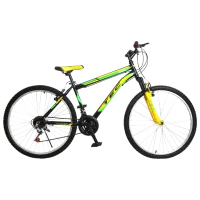 Велосипед Belderia Tec Titan 26"  Сталь / Черный Желтый