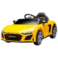 Mașină electrică Audi R8 Lean Cars 5904204750349 6 km/ h/ 30 kg/ 3+/ Yellow