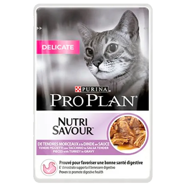 Корм для кошек влажный Purina Pro Plan Delicate 73191 85 г/ Индейка photo 1