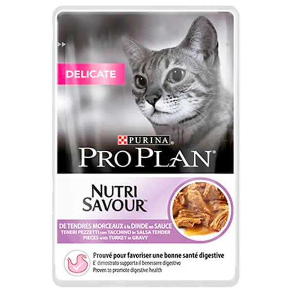 Корм для кошек влажный Purina Pro Plan Delicate 73191 85 г/ Индейка photo 1
