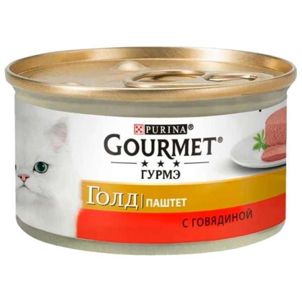 Корм для кошек влажный Purina Gourmet Gold 72921 85 г/ Говядина photo 1 Корм для кошек влажный Purina Gourmet Gold 72921 85 г/ Говядина photo 1