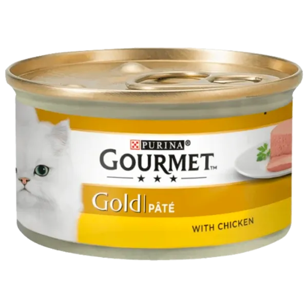 Корм для кошек влажный Purina Gourmet Gold 72923 85 г/ Курица photo 1 Корм для кошек влажный Purina Gourmet Gold 72923 85 г/ Курица photo 1