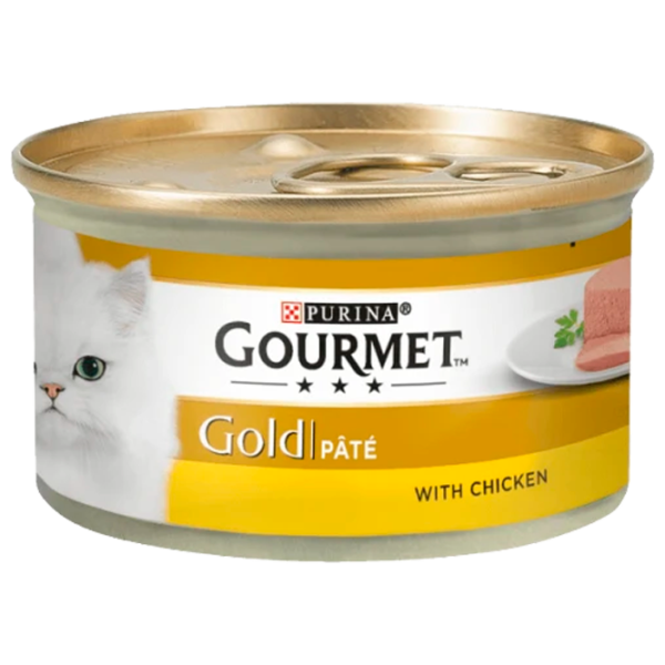 Корм для кошек влажный Purina Gourmet Gold 72923 85 г/ Курица photo 1 Корм для кошек влажный Purina Gourmet Gold 72923 85 г/ Курица photo 1