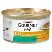 Корм для кошек влажный Purina Gourmet Gold Duo 72946 85 г/ Кролик, печень