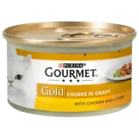 Hrană pentru pisici umedă Purina Gourmet Gold 72925 85 g/ Găină, ficat