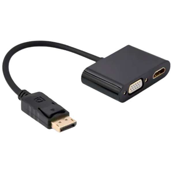 Адаптер Cablexpert A-DPM-HDMIFVGAF-01 DisplayPort/ Черный photo 1