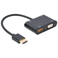 Адаптер Cablexpert A-HDMIM-HDMIFVGAF-01 HDMI/ Черный