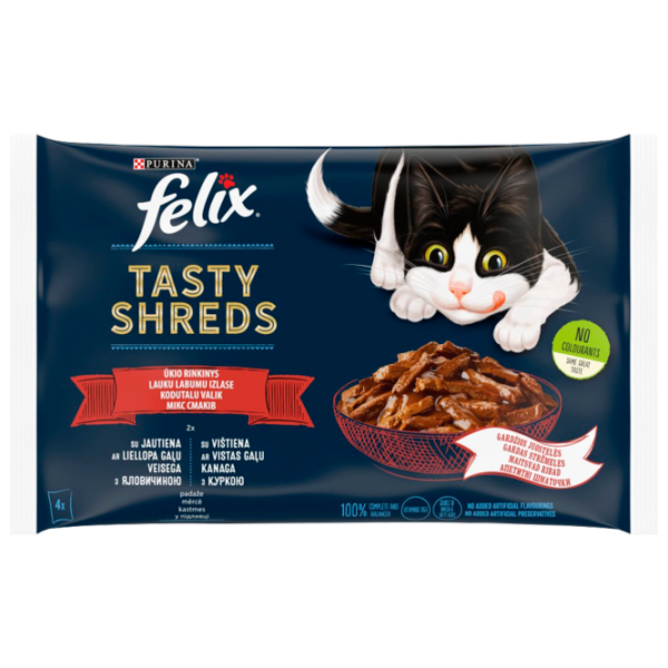 Корм для кошек влажный Purina Felix Mini 72722 0.320 кг/ Говядина, курица photo 1 Корм для кошек влажный Purina Felix Mini 72722 0.320 кг/ Говядина, курица photo 1