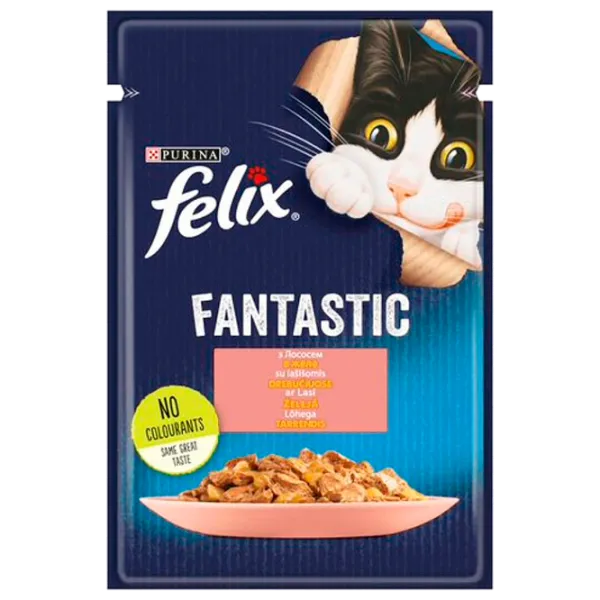 Корм для кошек влажный Purina Felix Fantastic 72702 85 г/ Лосось photo 1