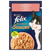 Hrană pentru pisici umedă Purina Felix Sensations 72762 85 g/ Somon, creveți